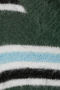 LOCKER GESTRICKTER, GESTREIFTER FLAUSCHPULLOVER|Weekday Sale