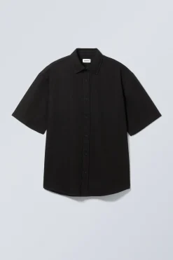 LOCKER SITZENDES KURZARM-JEANSHEMD|Weekday Shop