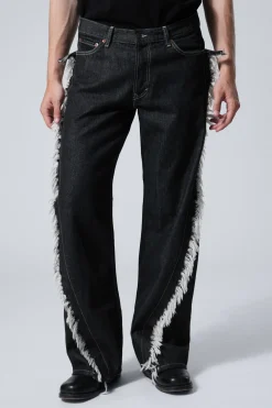 LOCKERE JEANS MIT FRANSIGER TWIST-NAHT|Weekday Discount