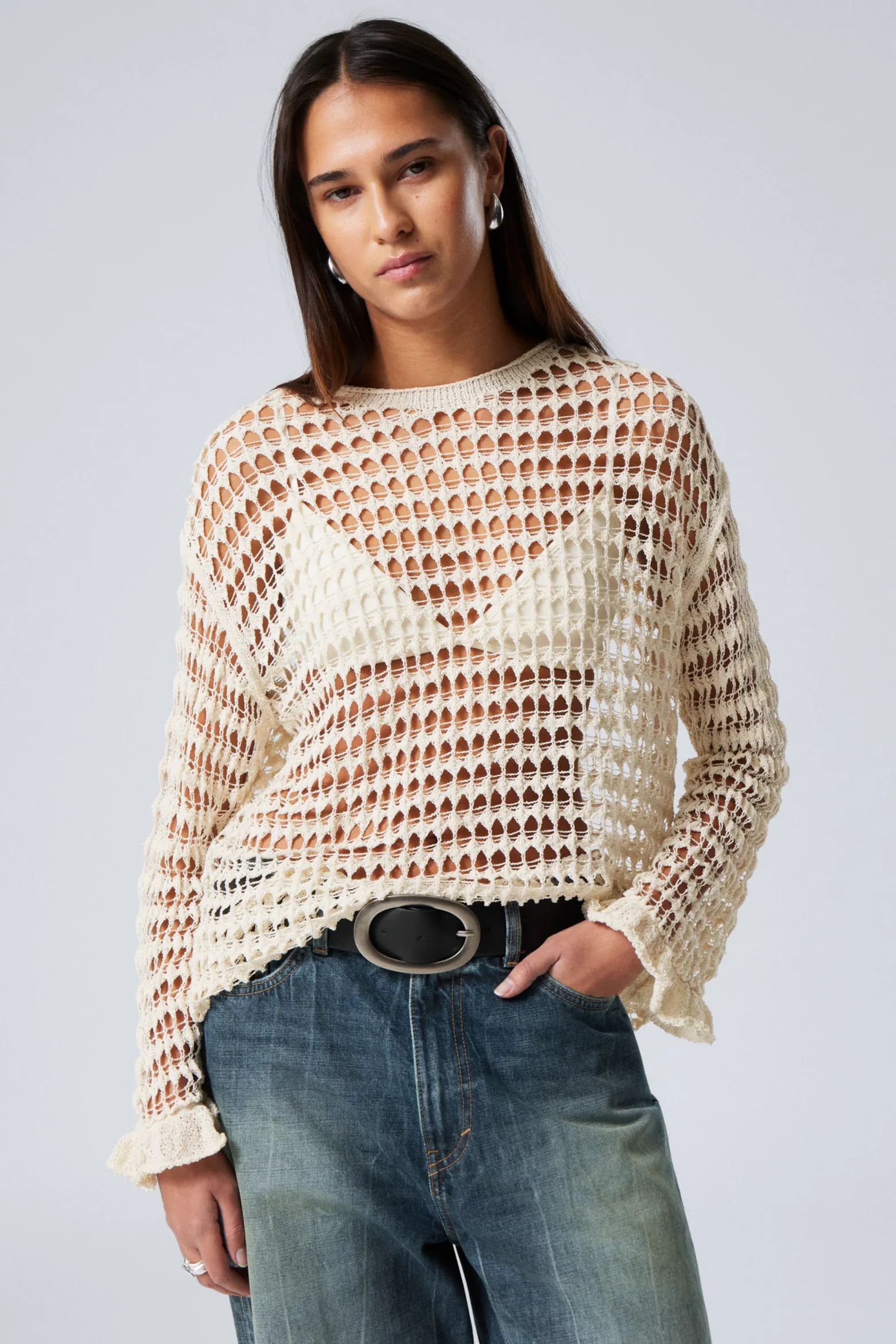 LOCKERER PULLOVER AUS GROBEM STRICK|Weekday Clearance