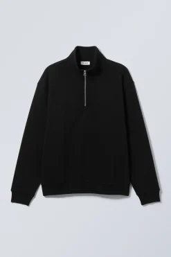 LOCKERER, SCHWERER PULLOVER MIT TEILREISSVERSCHLUSS|Weekday Online