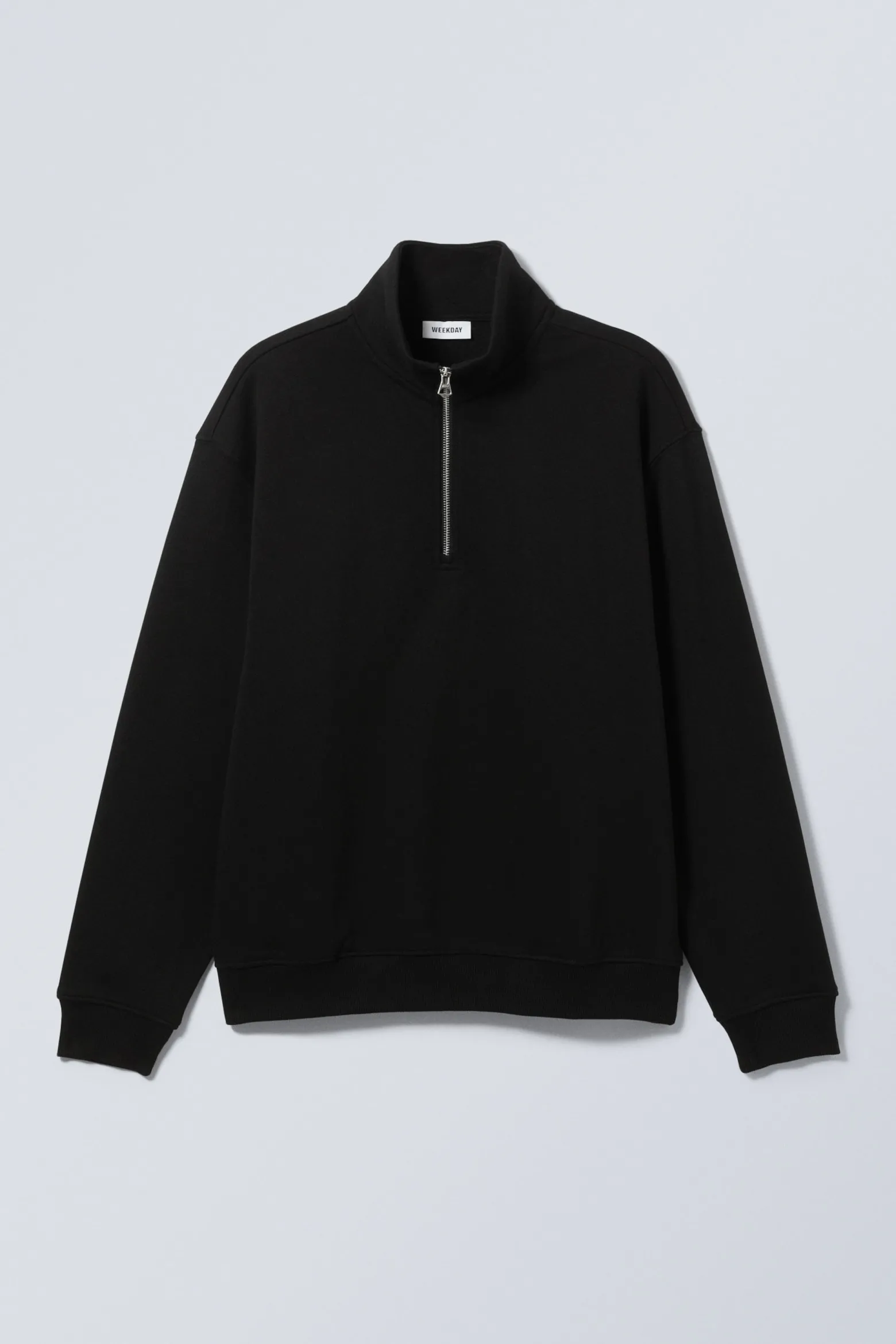 LOCKERER, SCHWERER PULLOVER MIT TEILREISSVERSCHLUSS|Weekday Online