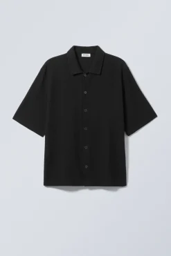 LOCKERES, GERIPPTES KURZARMHEMD|Weekday Sale