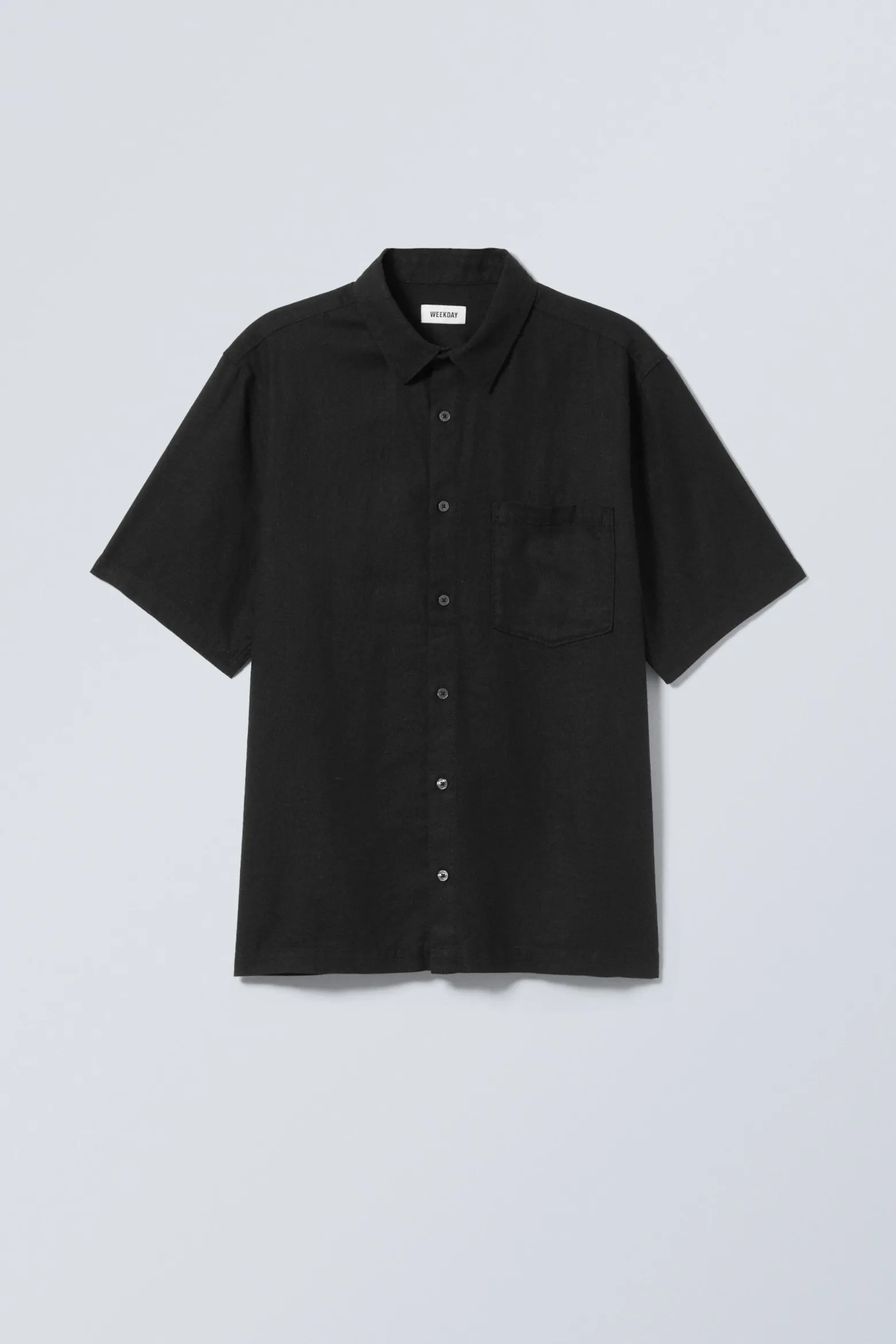 LOCKERES KURZARMHEMD AUS LEINEN|Weekday Store
