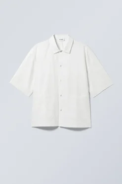 LÄSSIGES, KURZÄRMLIGES BAUMWOLLHEMD|Weekday Best Sale