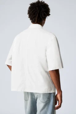 LÄSSIGES, KURZÄRMLIGES BAUMWOLLHEMD|Weekday Best Sale