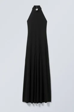 MAXI-NECKHOLDERKLEID MIT OFFENEM RÜCKEN|Weekday Discount