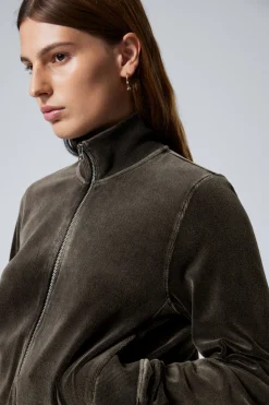 MINIJACKE AUS VERWASCHENEM SAMT|Weekday Shop