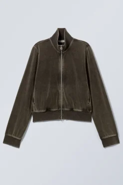 MINIJACKE AUS VERWASCHENEM SAMT|Weekday Shop
