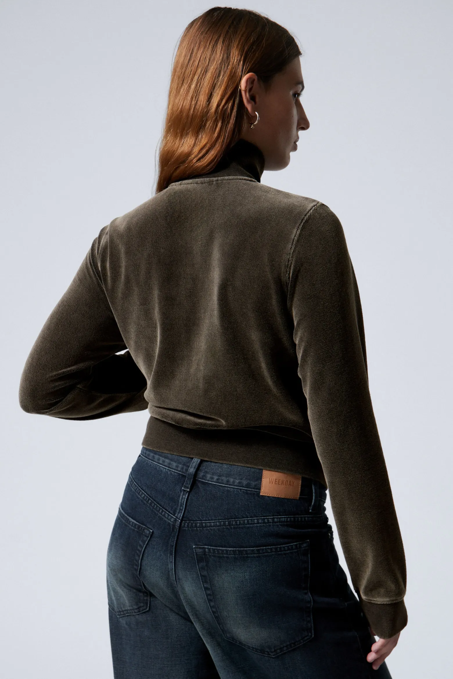 MINIJACKE AUS VERWASCHENEM SAMT|Weekday Shop