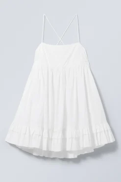 MINI-TRÄGERKLEID AUS POPELINE|Weekday Cheap