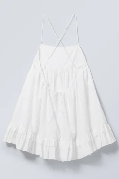 MINI-TRÄGERKLEID AUS POPELINE|Weekday Cheap