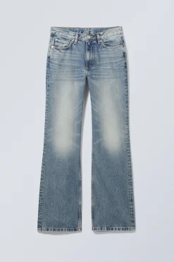 MOON MID RISE REGULAR BOOTCUT LEG JEANS|Weekday Outlet