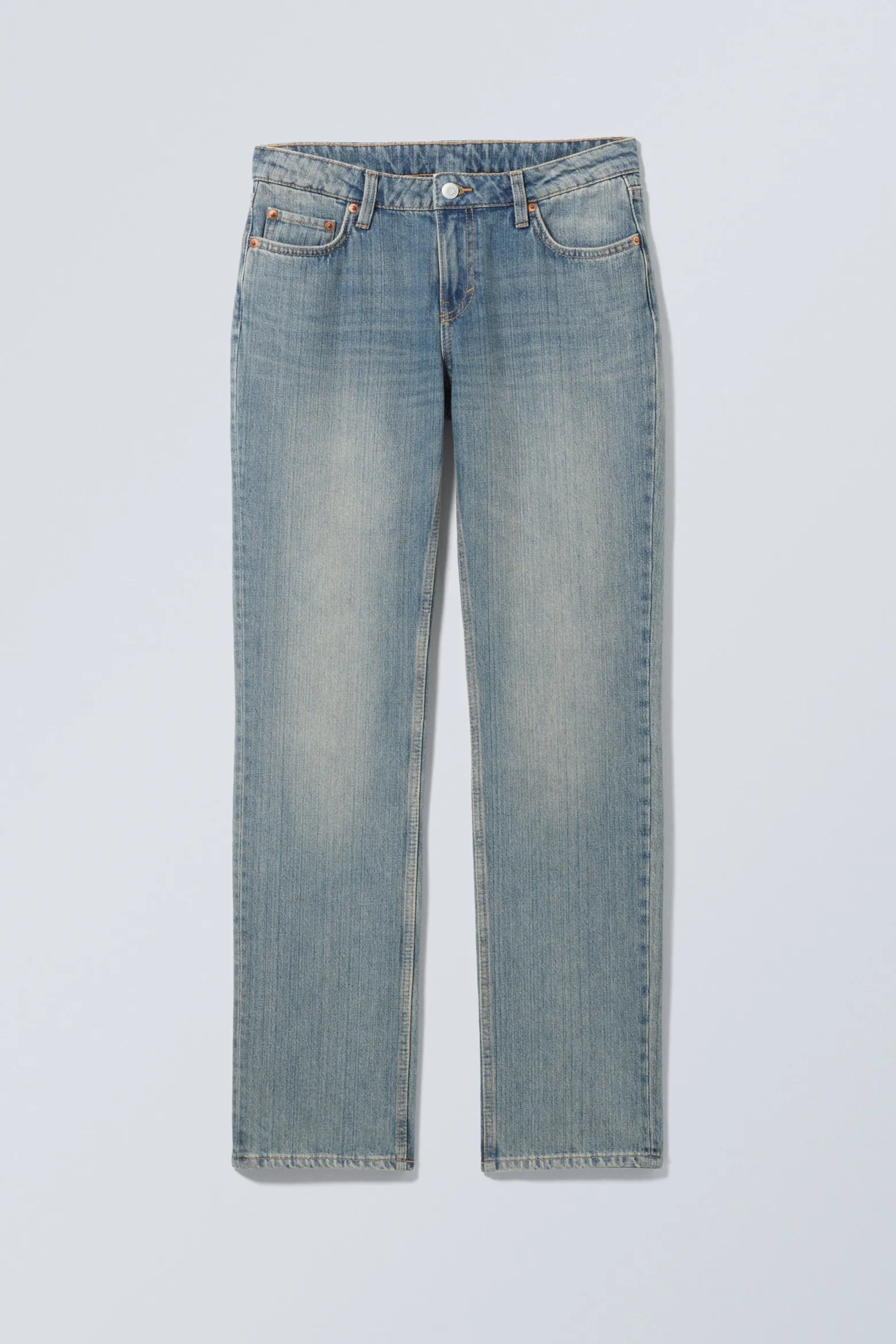 NAIL LOW WAIST SLIM STRAIGHT LEG JEANS|Weekday Outlet