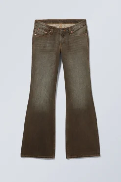 NOVA LOW WAIST SLIM BOOTCUT LEG JEANS|Weekday Hot