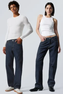 ORBIT MID WAIST REGULAR STRAIGHT LEG JEANS|Weekday Best