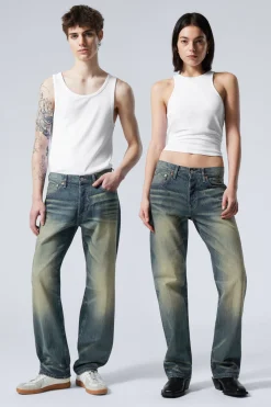 ORBIT MID WAIST REGULAR STRAIGHT LEG JEANS|Weekday Online
