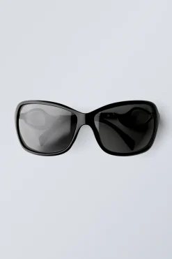 OVALE SONNENBRILLE MIT METALLDETAIL|Weekday Discount