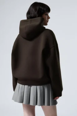 OVERSIZED SCUBA-ZIP-HOODIE|Weekday Shop