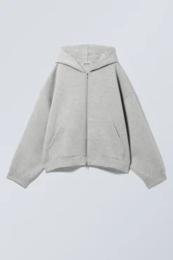 OVERSIZED SCUBA-ZIP-HOODIE|Weekday Discount