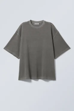 OVERSIZED T-SHIRT AUS SCHWEREM STOFF|Weekday Hot