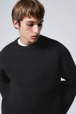 OVERSIZED-STRICKPULLOVER AUS WOLLMISCHUNG TEO|Weekday New
