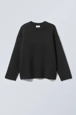 OVERSIZED-STRICKPULLOVER AUS WOLLMISCHUNG TEO|Weekday New