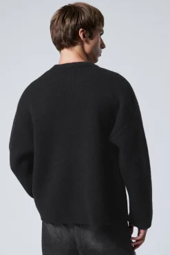 OVERSIZED-STRICKPULLOVER AUS WOLLMISCHUNG TEO|Weekday New