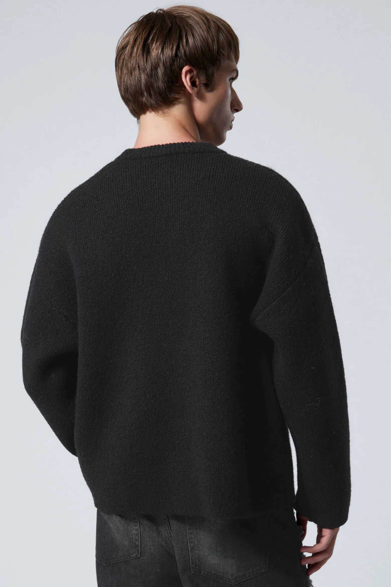 OVERSIZED-STRICKPULLOVER AUS WOLLMISCHUNG TEO|Weekday New
