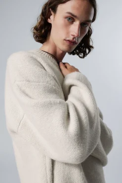 OVERSIZED-STRICKPULLOVER AUS WOLLMISCHUNG TEO|Weekday New
