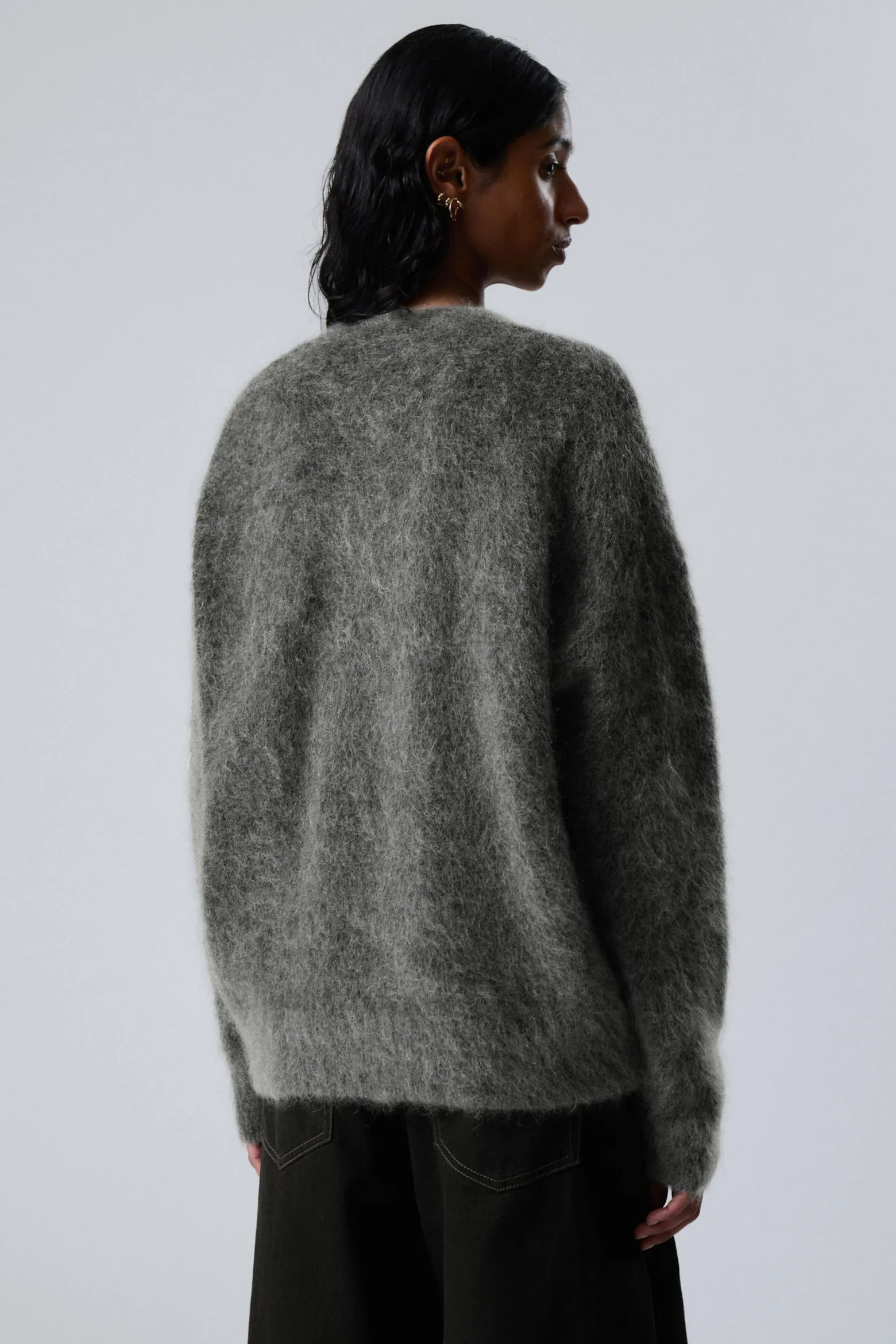 OVERSIZED-STRICKPULLOVER AUS MOHAIRMISCHUNG|Weekday Outlet