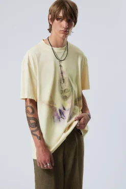 OVERSIZED-T-SHIRT MIT GRAFIKPRINT|Weekday Sale