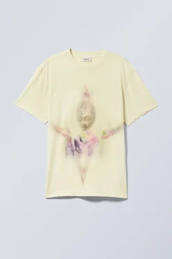OVERSIZED-T-SHIRT MIT GRAFIKPRINT|Weekday Sale