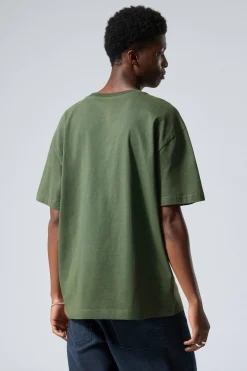 OVERSIZED-T-SHIRT MIT GRAFIKPRINT|Weekday Cheap