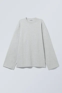 OVERSIZED-T-SHIRT MIT LANGEN ÄRMELN|Weekday New