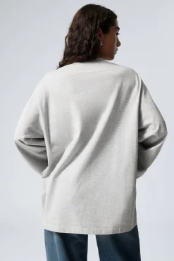 OVERSIZED-T-SHIRT MIT LANGEN ÄRMELN|Weekday New