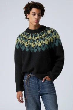 OVERSIZE-PULLOVER AUS RAGLAN-STRICK|Weekday Store