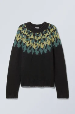 OVERSIZE-PULLOVER AUS RAGLAN-STRICK|Weekday Store