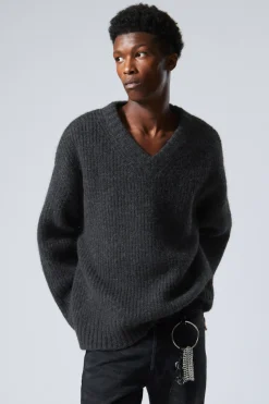 OVERSIZE-STRICKPULLOVER AUS WOLLMISCHUNG|Weekday Hot