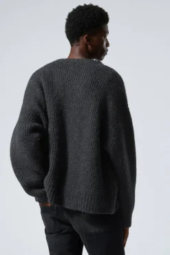 OVERSIZE-STRICKPULLOVER AUS WOLLMISCHUNG|Weekday Hot