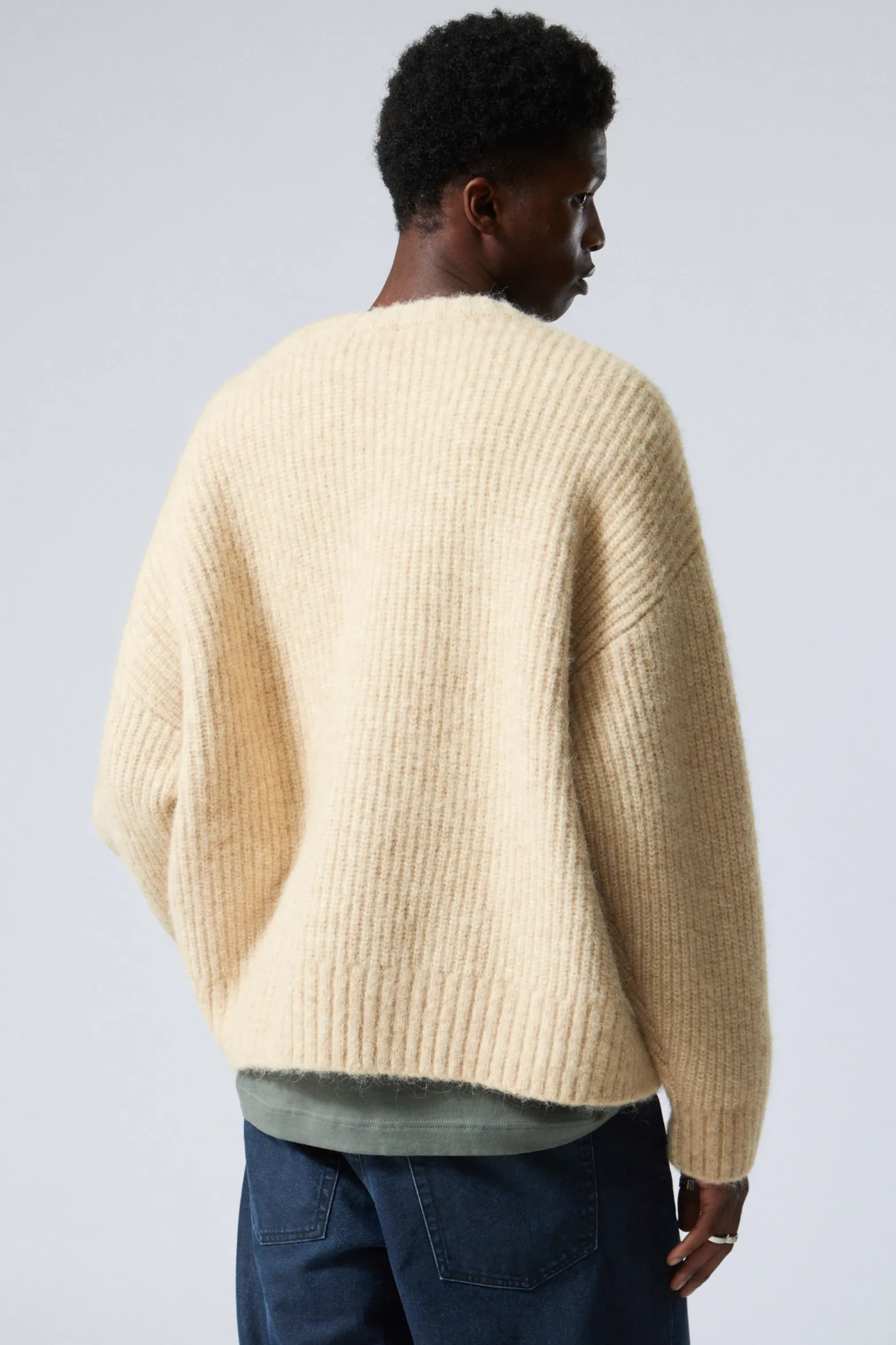OVERSIZE-STRICKPULLOVER AUS WOLLMISCHUNG|Weekday Clearance