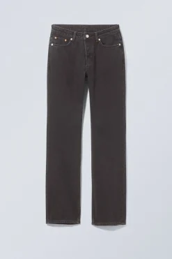 PIN MID WAIST REGULAR STRAIGHT LEG JEANS|Weekday Sale