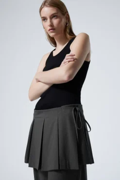 PLISSIERTER MINI-WICKELROCK|Weekday Cheap