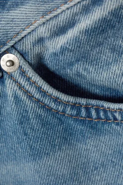 RAIL MID WAIST LOOSE WIDE LEG JEANS|Weekday Cheap