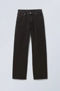 RAIL MID WAIST LOOSE WIDE LEG JEANS|Weekday Clearance