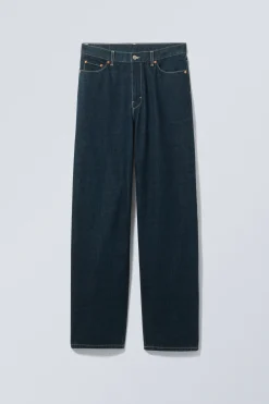 RAIL MID WAIST LOOSE WIDE LEG JEANS|Weekday Shop
