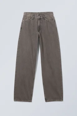 RAIL MID WAIST LOOSE WIDE LEG JEANS|Weekday Best
