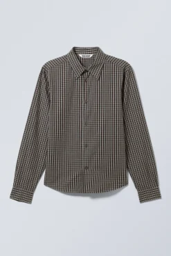 REGULAR FIT CHECKED COTTON SHIRT|Weekday Sale