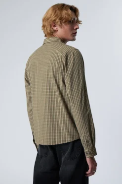 REGULAR FIT CHECKED COTTON SHIRT|Weekday Online