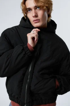 RELAXED NYLON BOMBER JACKER|Weekday Fashion